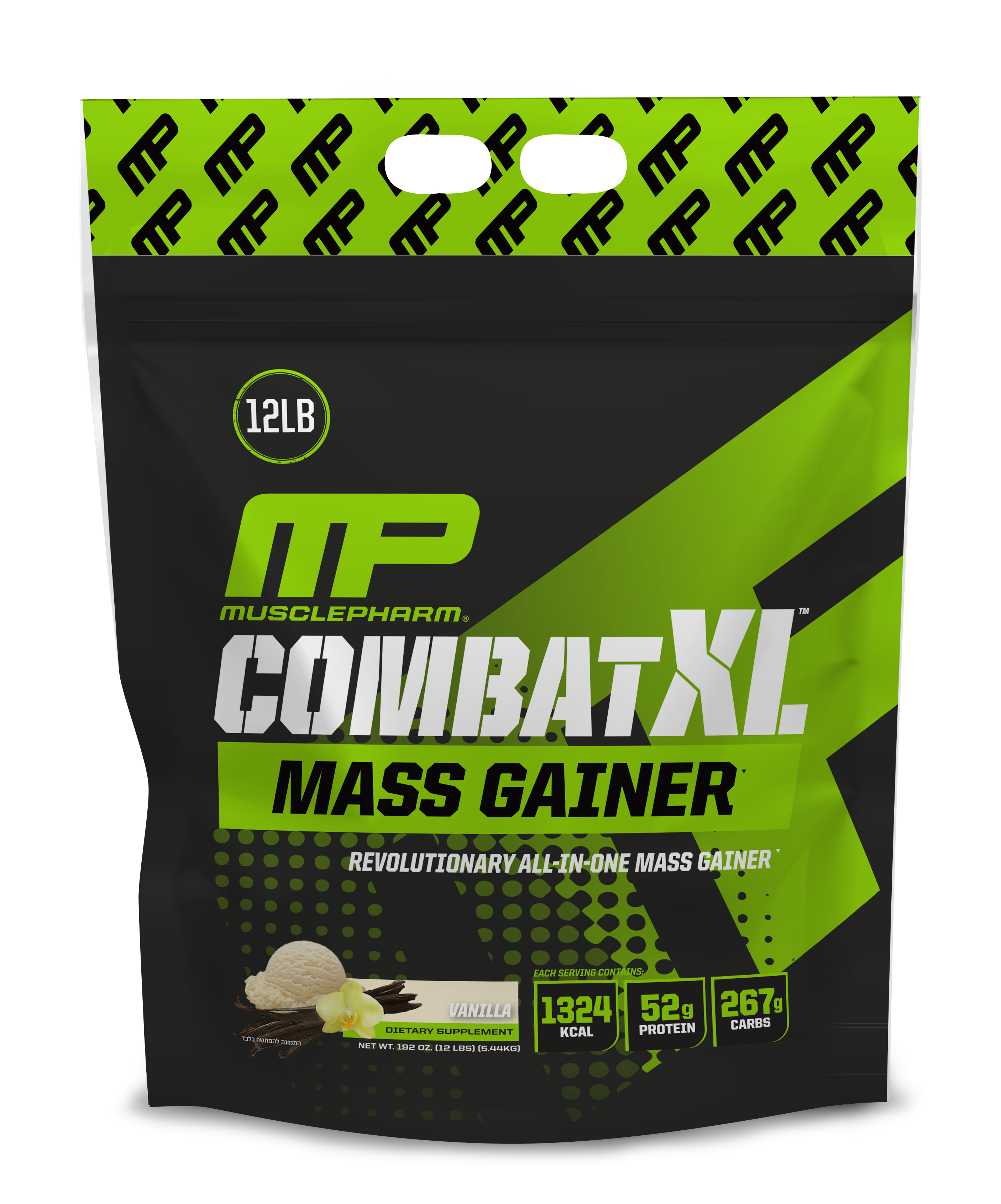 MP_Combat XL_mass gainer_Bag_Vanilla_had.pngגיינר קומבט XL וניל.png