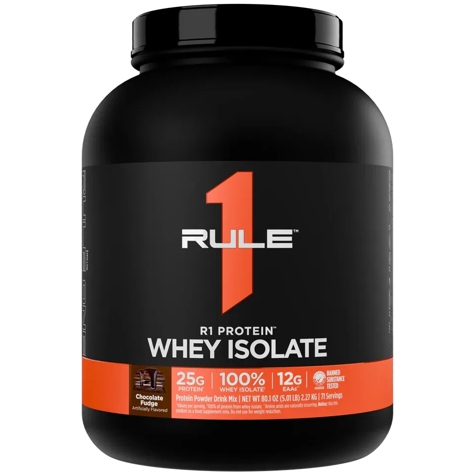 RULE 1 One R1 Whey Isolate & Hydrolyzed chocolate fudge 1.webp